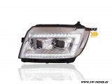 SW-DRLTube Scheinwerfer fr VW Crafter II Typ SY SZ / MAN TGE 17-22 LED TFL Lighttube chrom