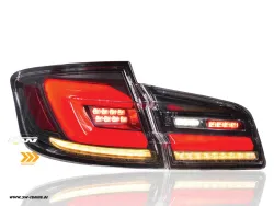 SW-Celi LED taillights for 5Series BMW F10 sedan 4doors 10-17 Black/clear dynamic Indicator