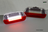SW-Light LED Trbeleuchtung Ausstiegsbeleuchtung fr Cayenne II 958 10-14 rot/weiss (2stk)
