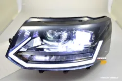 SW-DRLTube Full LED headlights suitable for VW T5 Facelift GP 7H 09-14 LED DRL / dynamic indicator black