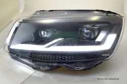 SW-DRLTube Voll LED Scheinwerfer passend für VW T6 SG 16-20 LED TFL Lighttube Wischblinker black Edition Upgrade