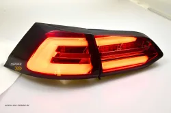 SWCeli LED Rückleuchten passend für VW Golf 7 Variant Kombi 13-17 red/smoke LED Wischblinker