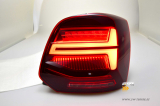 SW-Celi Voll LED Rckleuchten fr Polo V Typ 6R / 6C 09-17 Steilheck red/clear Lightbar
