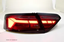 SW-Celi LED Rückleuchten für Audi A5 8F 8T3 Facelift 12-16 cherry red/smoke 2Türer für Werks LED