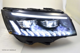 SW-DRL FULL LED headlights suitable for VW T6.1 20-23 LED daytime running lights Lighttube black Upgrade