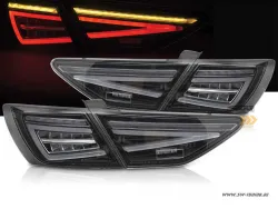 SW-Celi Voll LED Rückleuchten passend für Seat Leon III Typ 5F 12-20 Black/clear für Werks Glühbirnen