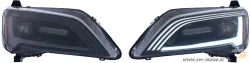 SW-DRLTube Upgrade Voll LED Scheinwerfer passend für Fiat Ducato III 250 | Citroen Jumper II | Peugeot Boxer | 14-24 II LED TFL Black